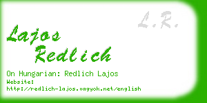 lajos redlich business card